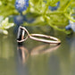 Black Teardrop Solitaire Moissanite Ring customdiamjewel