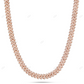 18KT Yellow Gold Fully Iced Out Moissanite Cuban Link Chain CustomDiamJewel