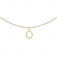 1" 0.25 CTW 10K Gold Natural Diamond Initial O Letter Pendant CustomDiamJewel