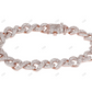 Unique VVS Moissanite Infinity Style unisex Bracelet