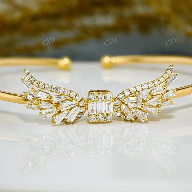 Unique Angel Wing Designer CVD Diamond Bracelet  customdiamjewel   