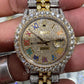 36mm Rolex Big Bezel on Diamond Rainbow Digit Rolex Watch For Men customdiamjewel