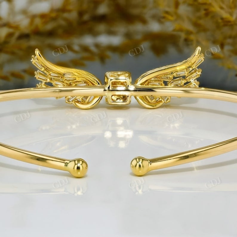 Unique Angel Wing Designer CVD Diamond Bracelet  customdiamjewel   
