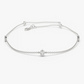 0.20CTW Moissanite Solitaire Bracelet  customdiamjewel Sterling Silver White Gold VVS-EF