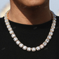 11MM Cluster Cushion Diamond Tennis Chain For Men hip hop jewelry CustomDiamJewel