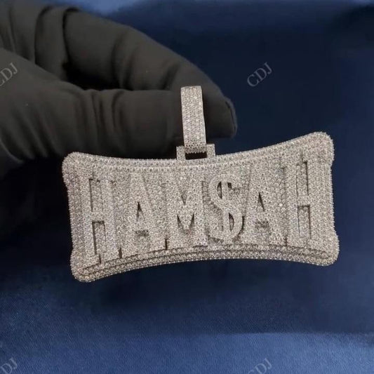 HAM$AH Diamond 10K Gold Bling Pendant hip hop jewelry CustomDiamJewel   