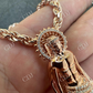 Moissanite Saint Lazarus Iced Hip Hop Pendant  customdiamjewel   