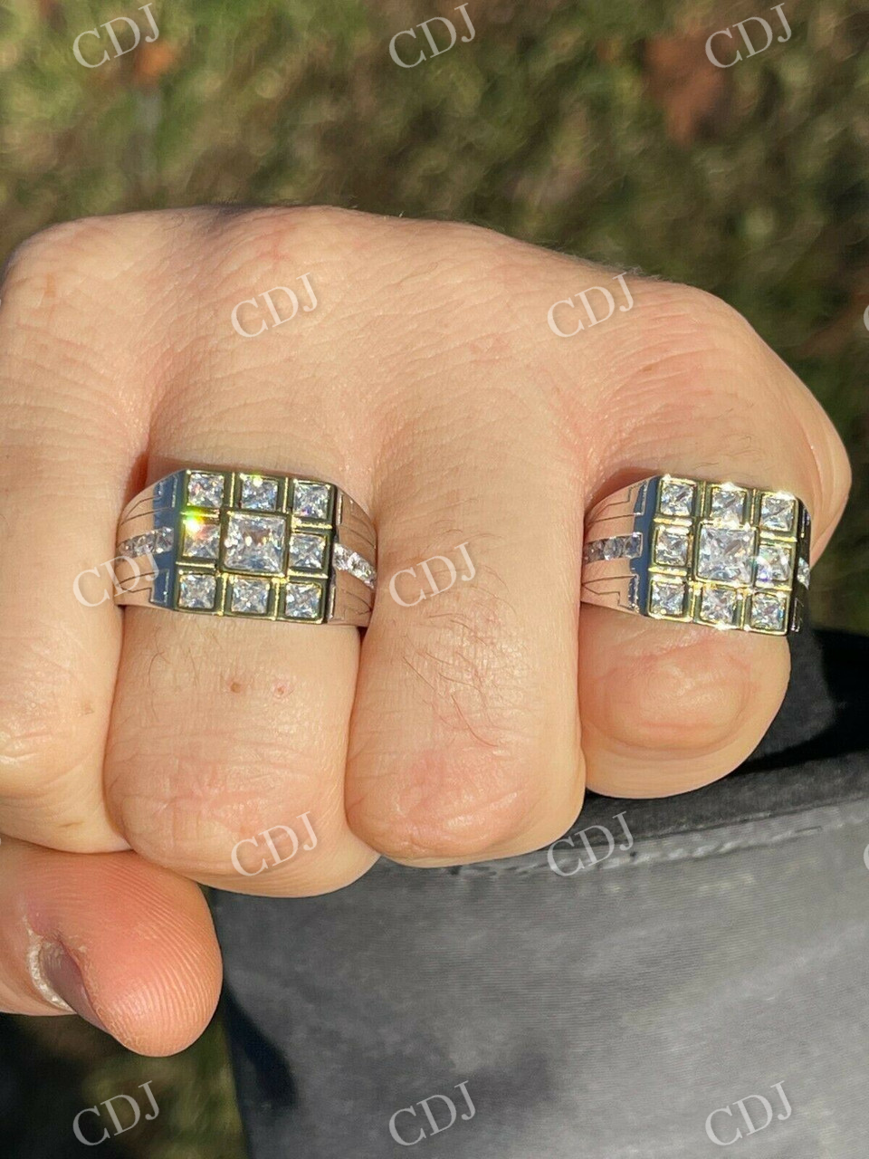Natural Diamond 14K Gold Ring  customdiamjewel   