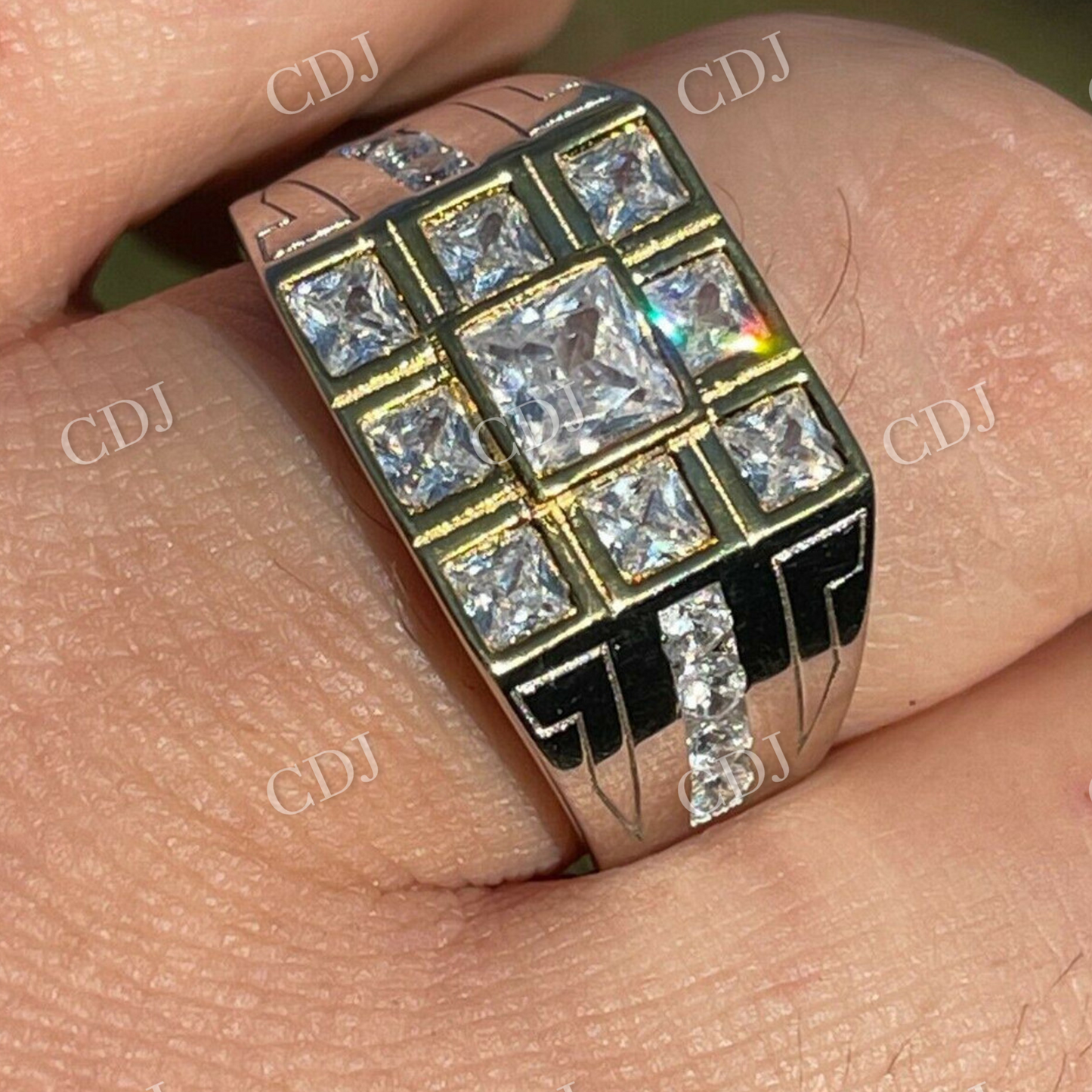 Natural Diamond 14K Gold Ring  customdiamjewel   