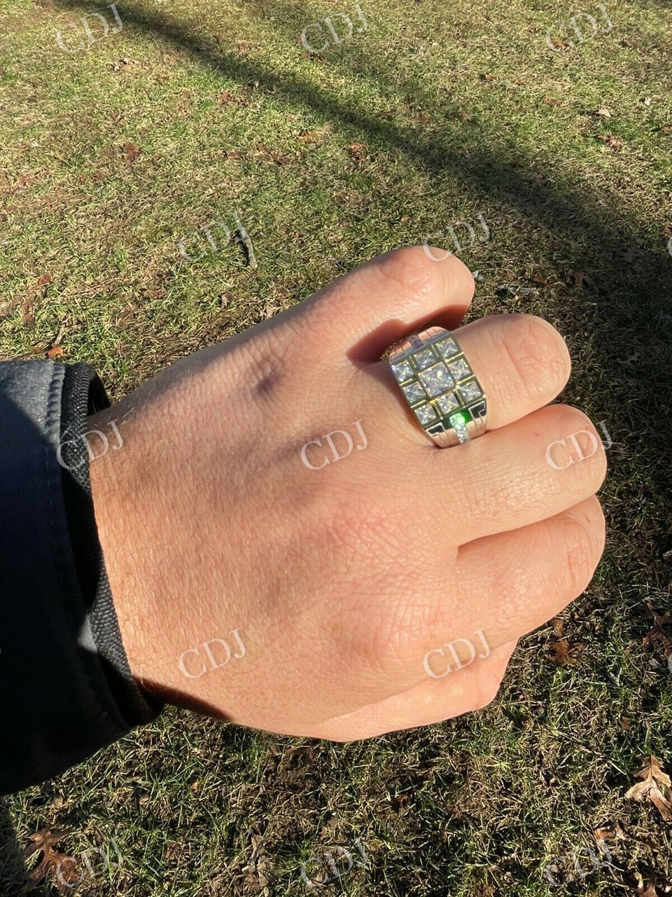 Natural Diamond 14K Gold Ring  customdiamjewel   