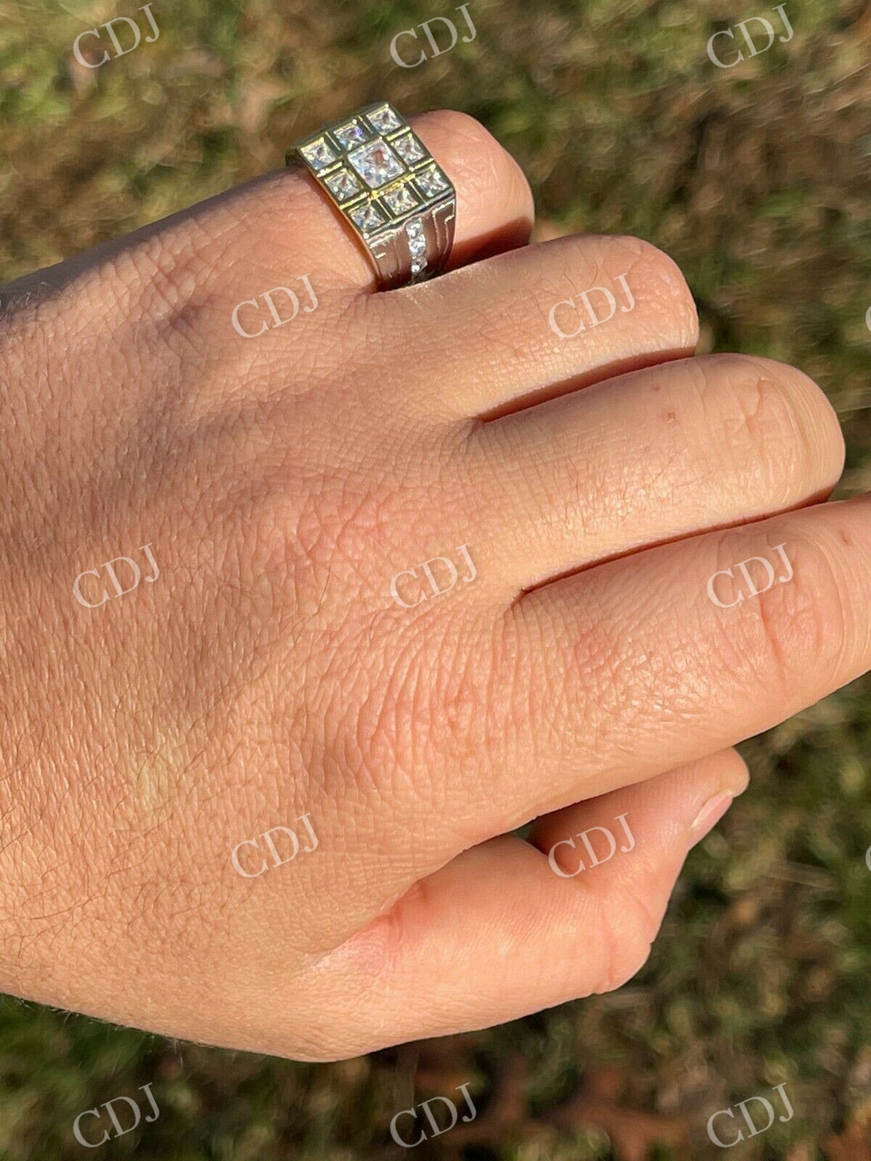 Natural Diamond 14K Gold Ring  customdiamjewel   