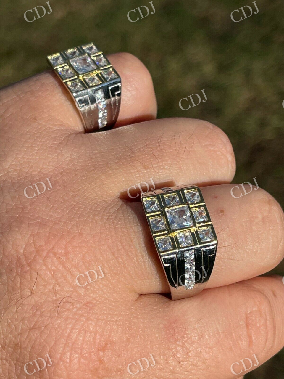 Natural Diamond 14K Gold Ring  customdiamjewel   