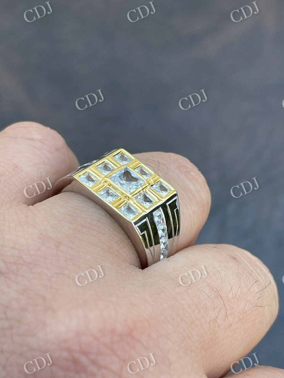 Natural Diamond 14K Gold Ring  customdiamjewel   