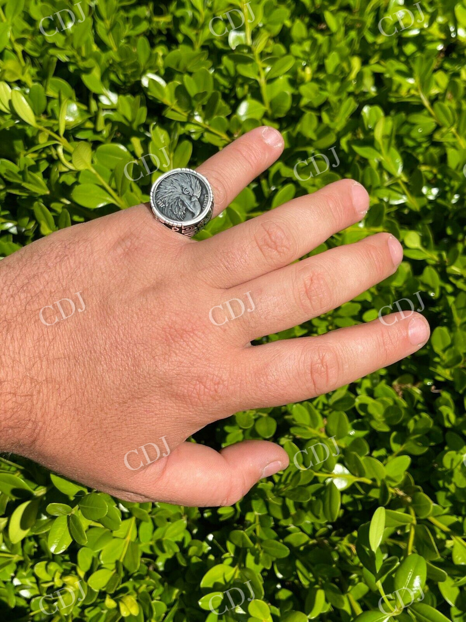 Sterling Silver Eagle Ring  customdiamjewel   