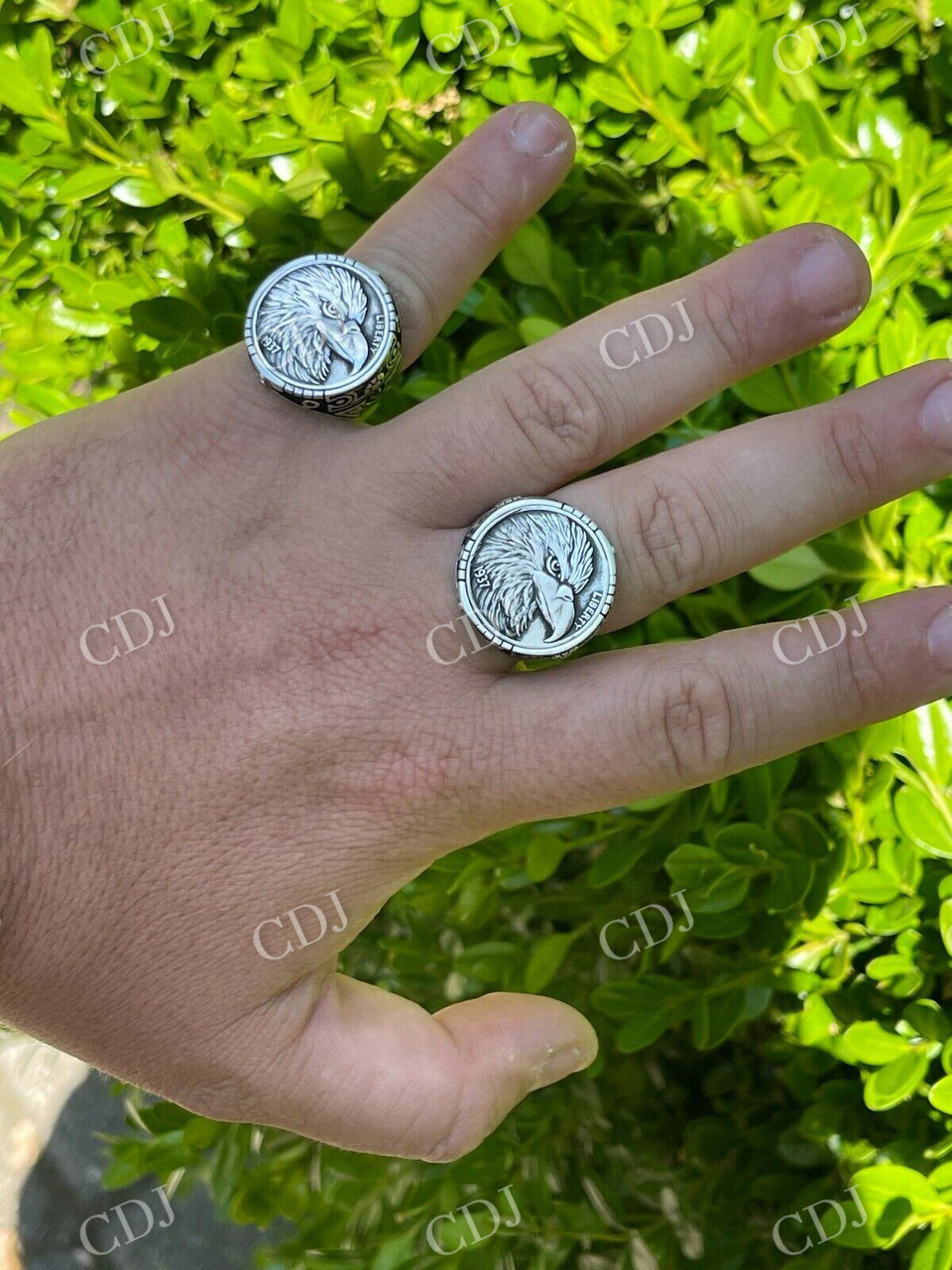 Sterling Silver Eagle Ring  customdiamjewel   