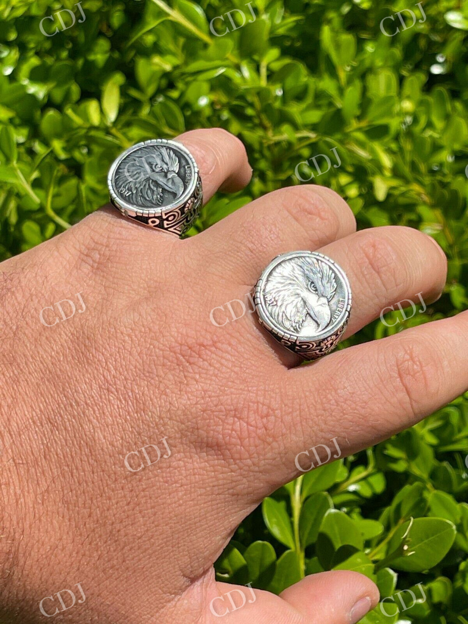 Sterling Silver Eagle Ring  customdiamjewel   