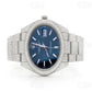 Hip Hop Iced Out Blue Dial Quartz VVS Watch customdiamjewel