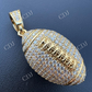 Moissanite Iced Out 3D Football Hip Hop Pendant  customdiamjewel   