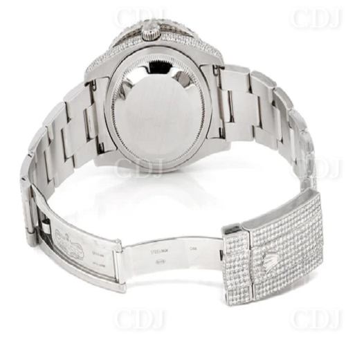 Full White Automatic Movement Rolex Red Dial Diamond Hip Hop Watch customdiamjewel
