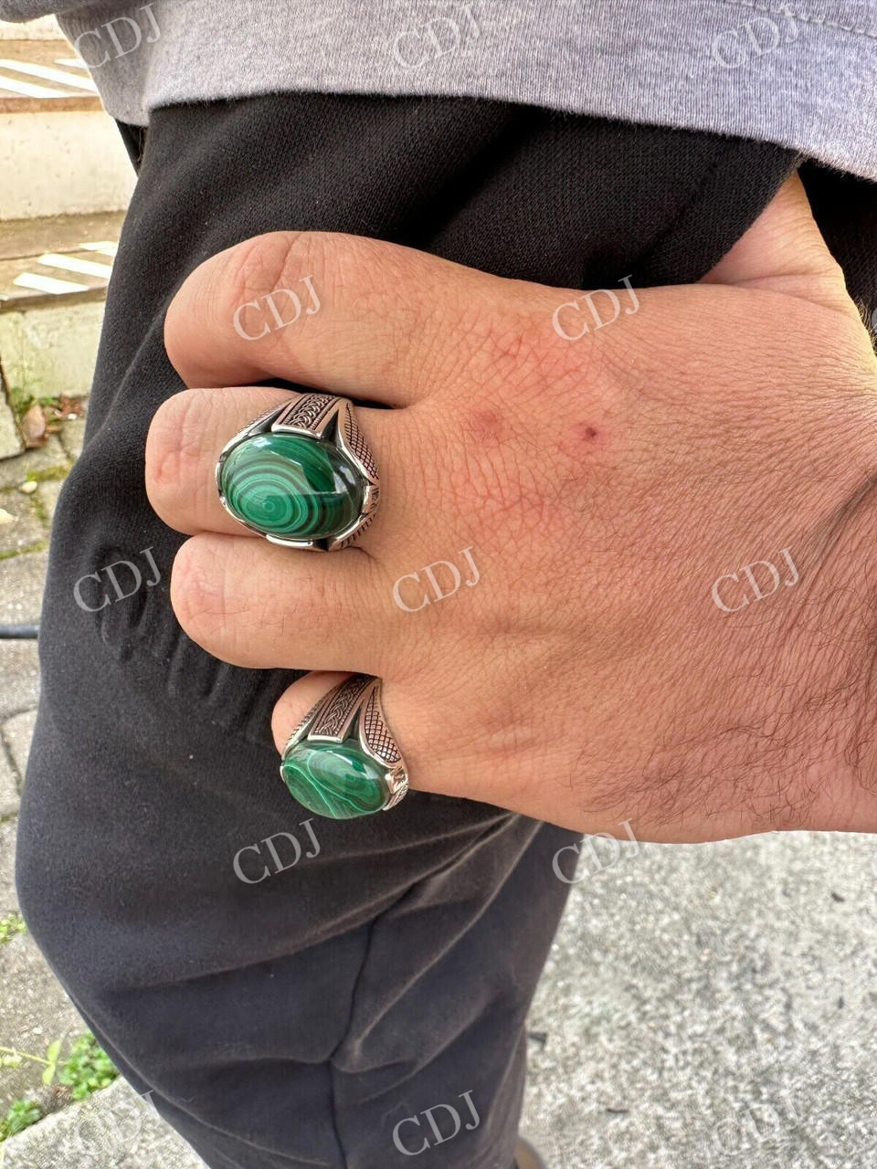 Signet Hip Hop Ring For Men  customdiamjewel   