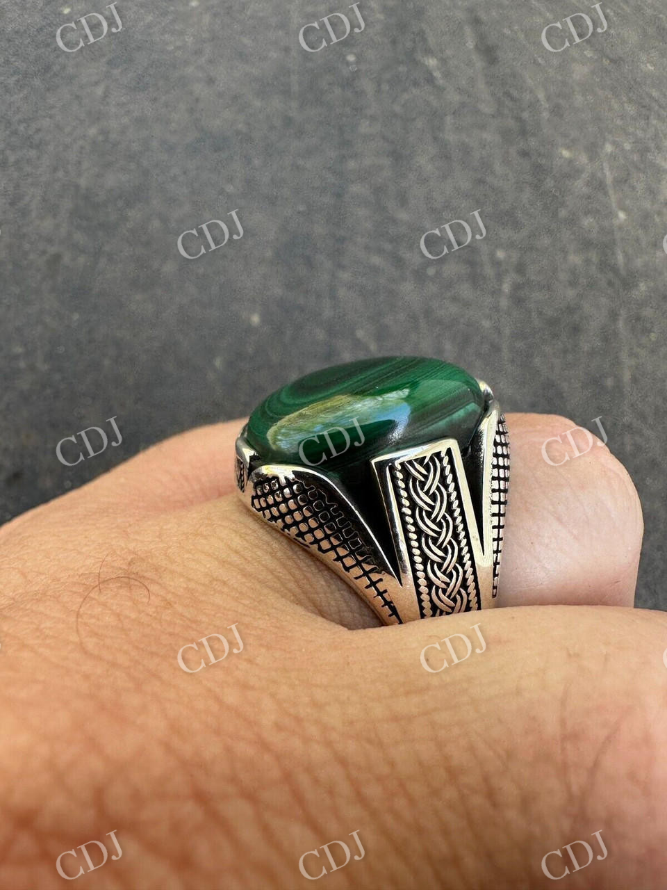 Signet Hip Hop Ring For Men  customdiamjewel   