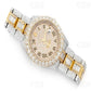 Luxury Two Tone Baugette Diamond Roman Dial Rolec Oyster Watch For Men customdiamjewel