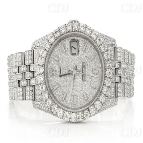 Fully Iced Out Rolex Watch for Men customdiamjewel