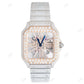 Cartier Skeleton Moissanite Diamond Watch customdiamjewel