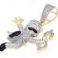 Sterling Silver Moissanite Custom Monopoly Man Pendant CustomDiamJewel