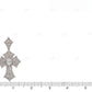 2.5 Inch Pear n Marquise 14K Gold Lab Grown Diamond Cross Pendant Hip Hop Pendent CustomDiamJewel