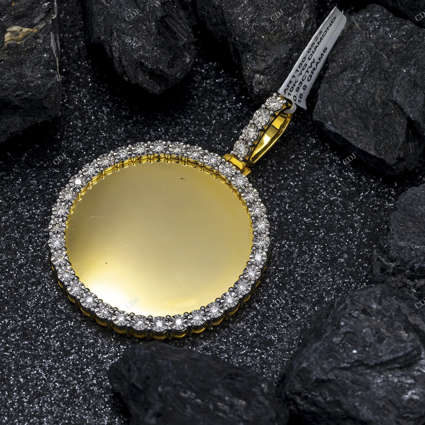 Customized Iced Out Moissanite Memory Pendant hip hop jewelry CustomDiamJewel