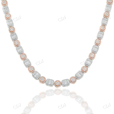 Designer Natural Diamond Town Tone Chain hip hop jewelry CustomDiamJewel