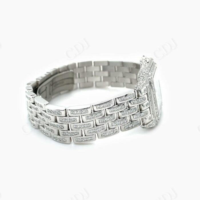 Rare Belt Cartier Fully Iced Out Moissanite Watch Manufacturer customdiamjewel