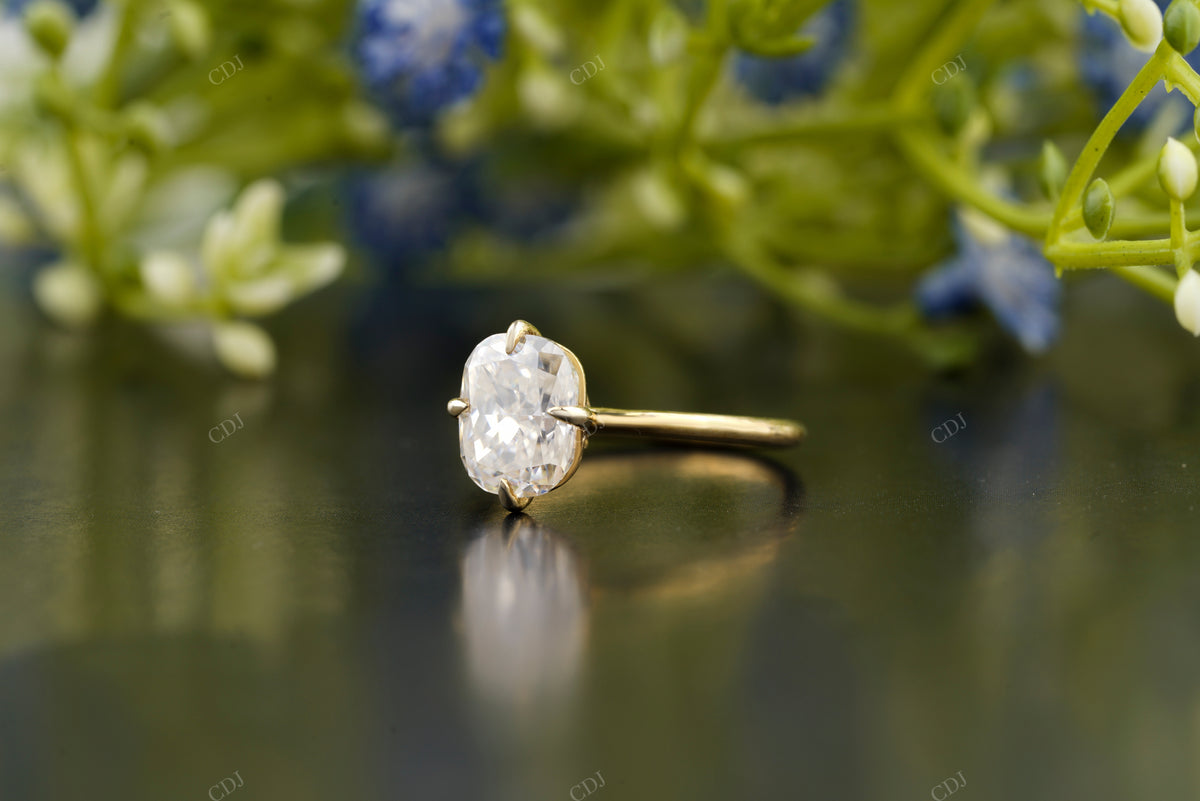Oval Cut Lab-Grown Diamond Ring customdiamjewel