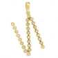 1.1" 0.33 CTW 10K Gold Natural Diamond Initial "N" Pendant CustomDiamJewel