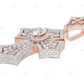 2.5 Inch Pear n Marquise 14K Gold Lab Grown Diamond Cross Pendant Hip Hop Pendent CustomDiamJewel