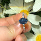 Blue Oval Cut Moissanite Diamond Ring For Women