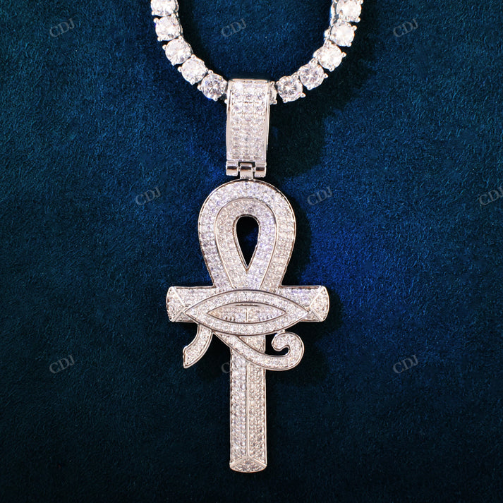 Antique Iced Out Moissanite Cross Pendant hip hop jewelry CustomDiamJewel