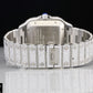 41mm Fully Iced Out Two Tone Cartier Moissanite Diamond Watch customdiamjewel