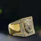 924 Sterling Silver Moissanite Square Men's Ring 5.50 CTW hip hop ring customdiamjewel