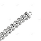 Iced Out 8MM Moissanite White Gold Cuban Chain hip hop jewelry CustomDiamJewel