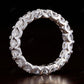 Round Cut 3.20CTW Lab Grown Diamond Full Eternity Matching Band  customdiamjewel   