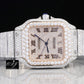 Stainless Steel Hip Hop Moissanite Diamond Bust Down Watch For Men customdiamjewel