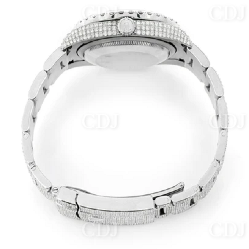 Rolex Oyster Moissanite Diamond Arabic Watch customdiamjewel