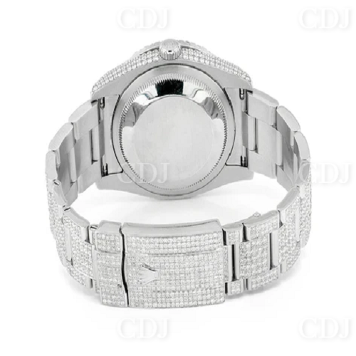 Rolex Oyster Moissanite Diamond Arabic Watch customdiamjewel