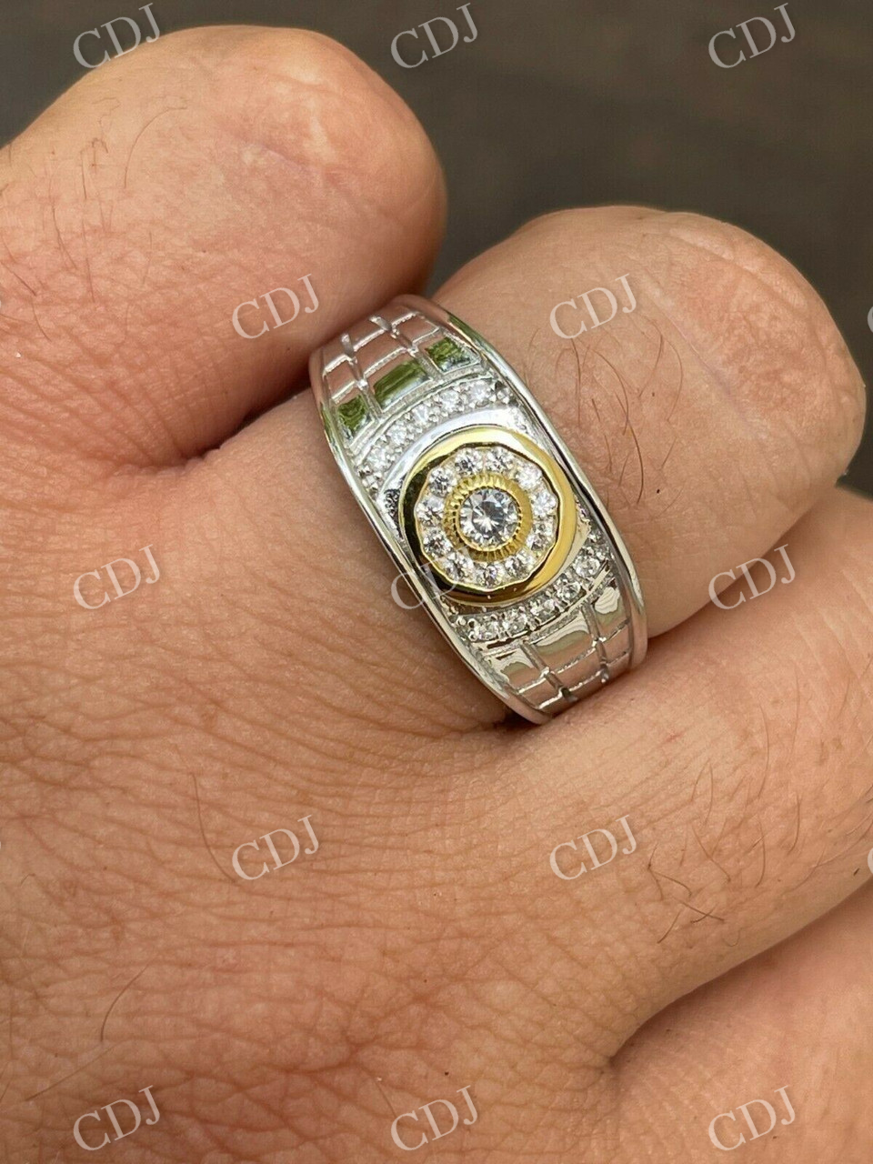 Hip hop Iced out Diamond Ring For Husband  customdiamjewel   