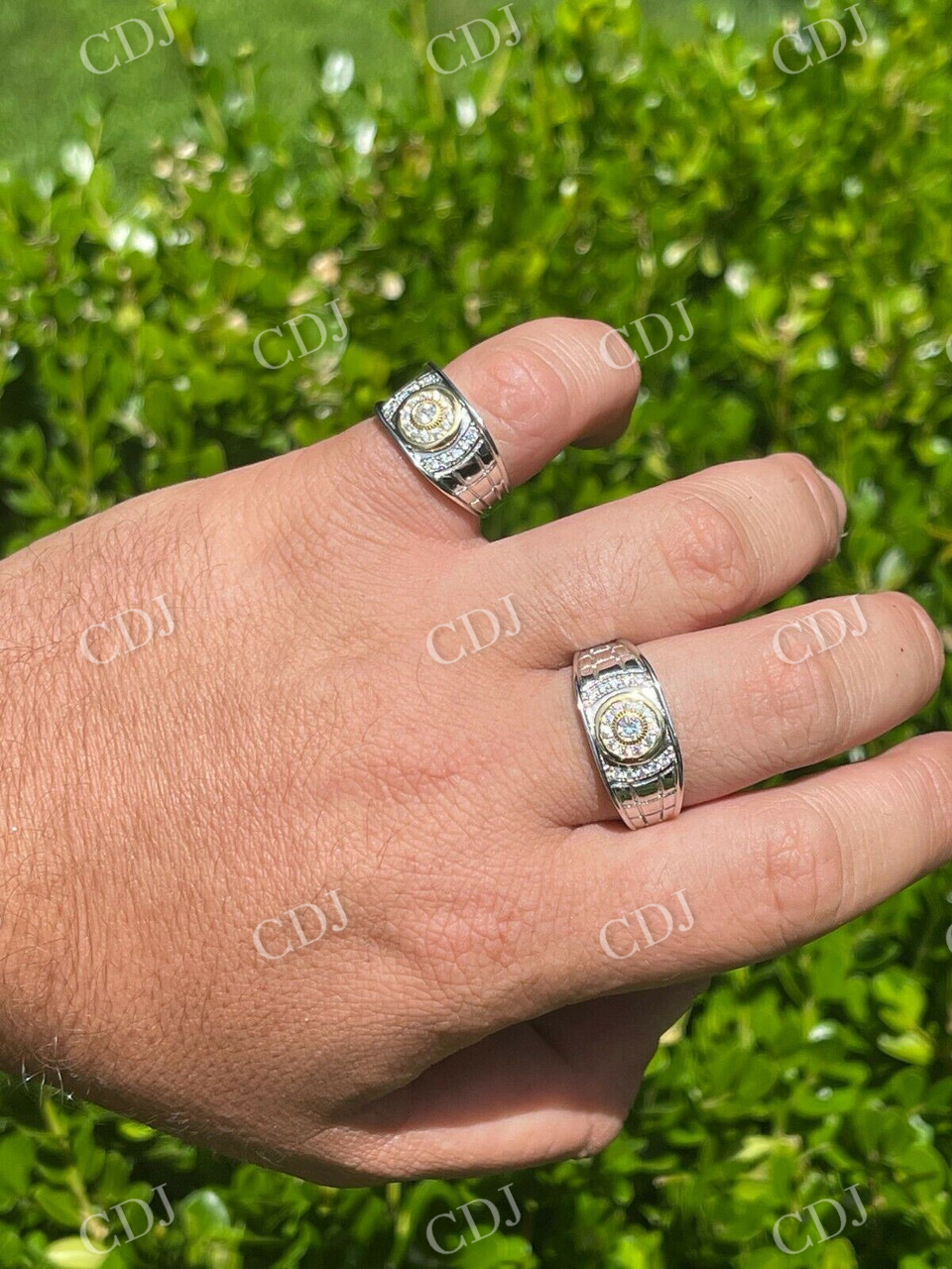 Hip hop Iced out Diamond Ring For Husband  customdiamjewel   