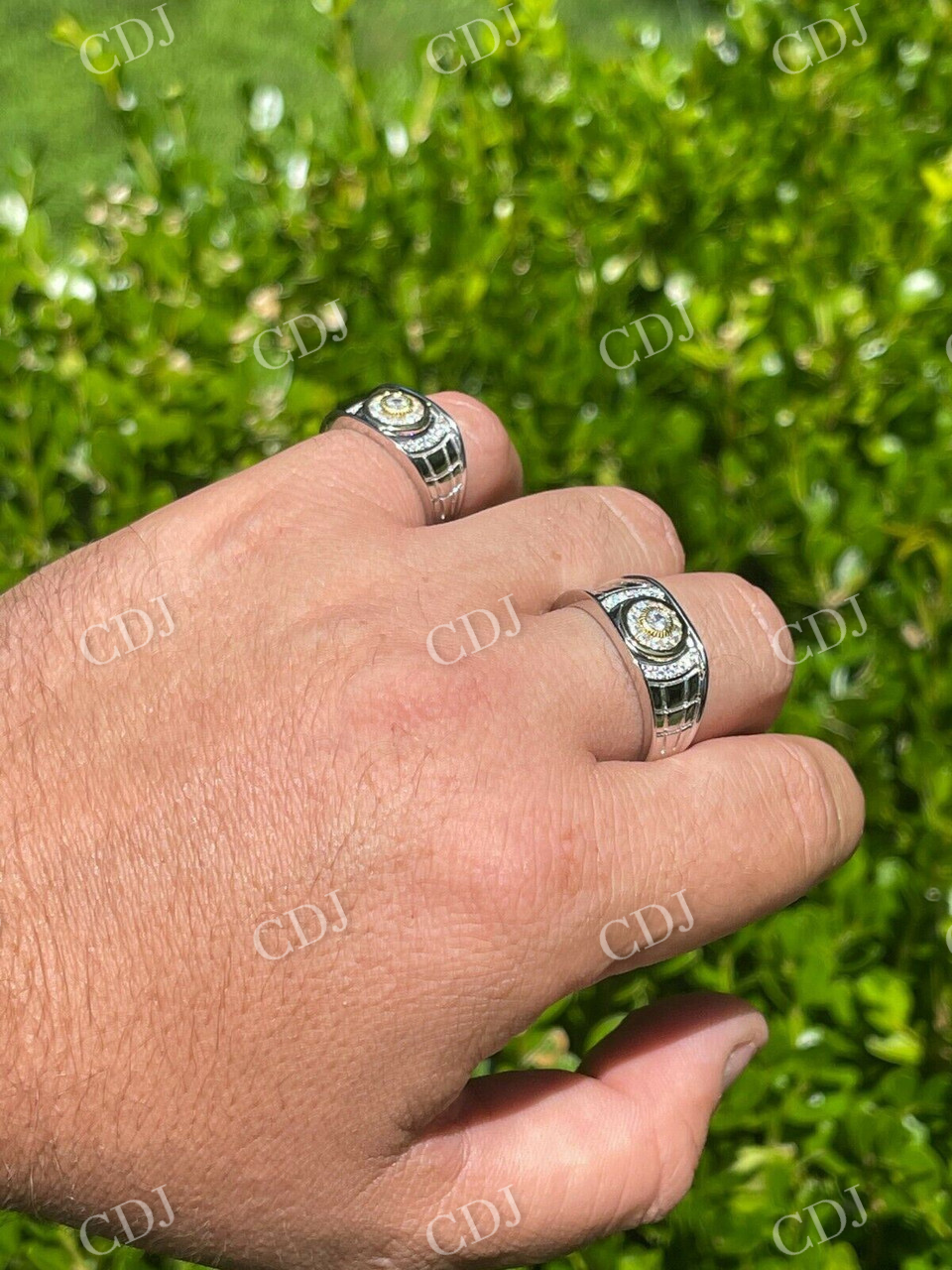 Hip hop Iced out Diamond Ring For Husband  customdiamjewel   