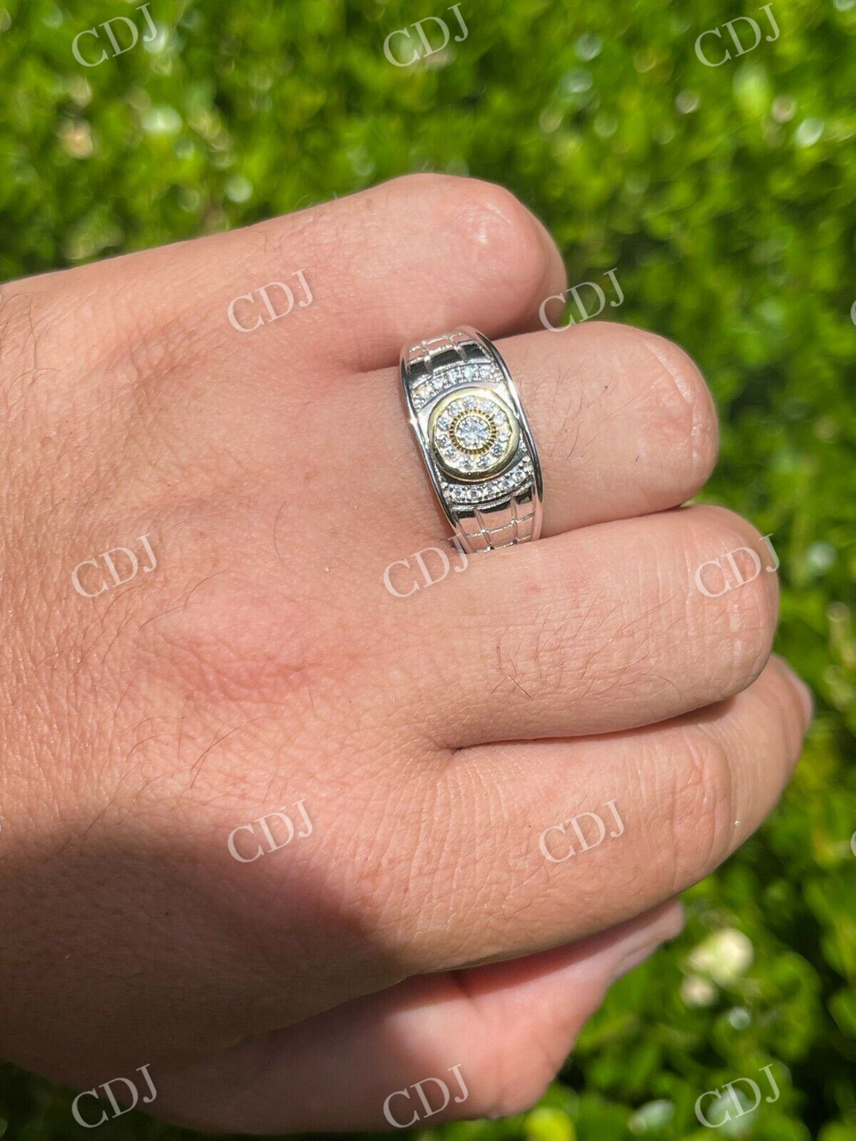 Hip hop Iced out Diamond Ring For Husband  customdiamjewel   