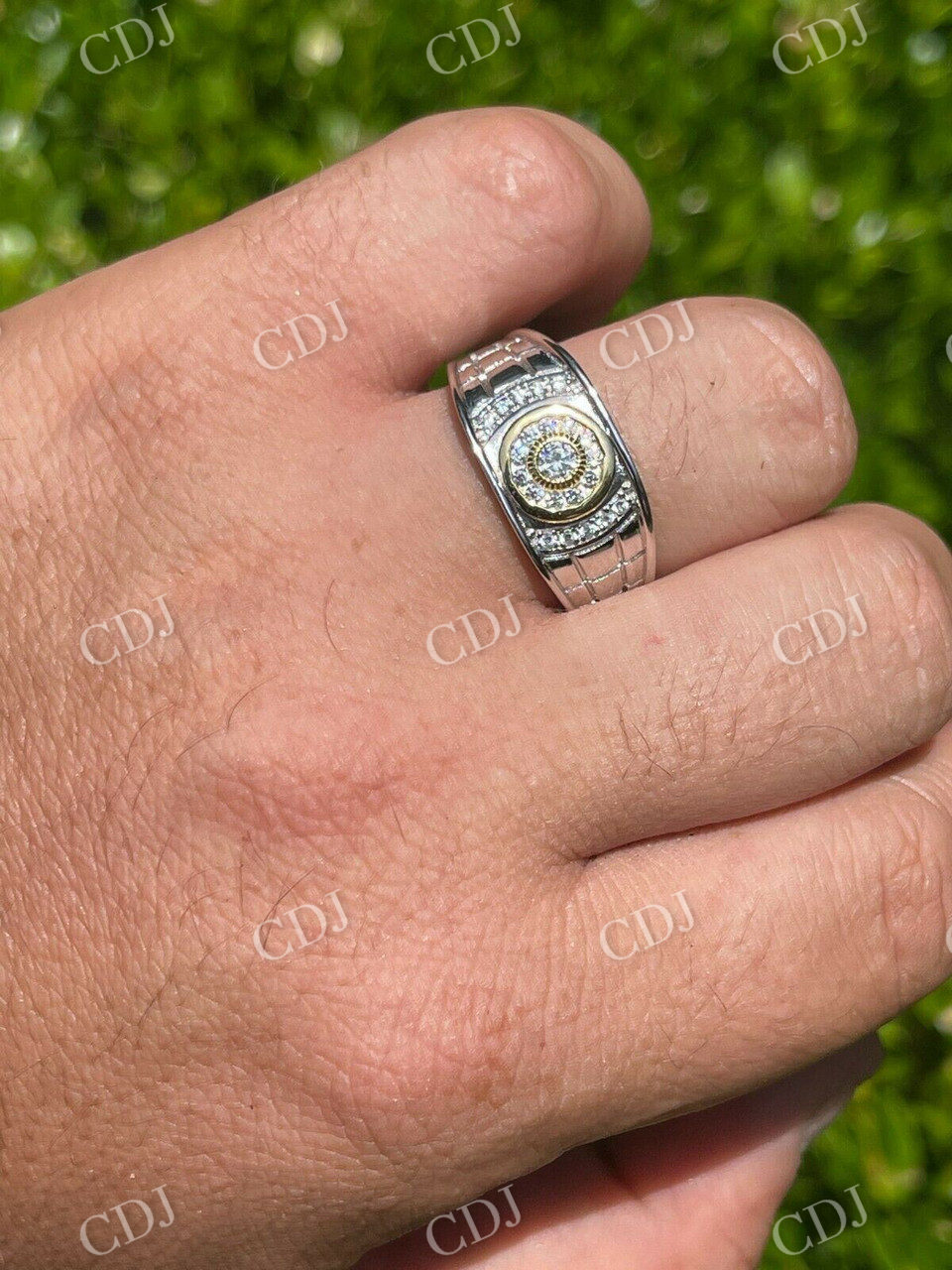 Hip hop Iced out Diamond Ring For Husband  customdiamjewel   